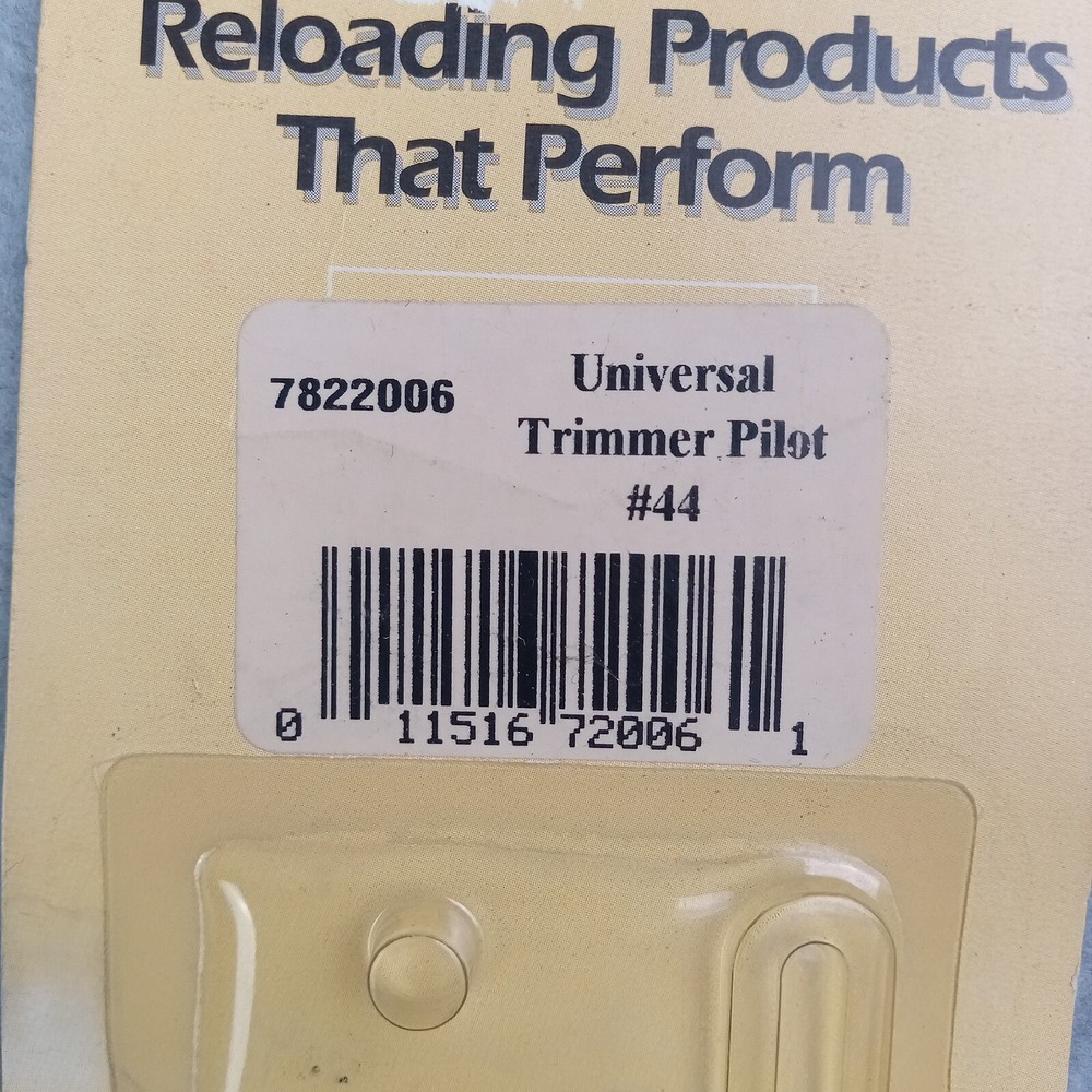 Lyman Universal Trimmer Pilot #44 Reloading 44 Caliber .430 Diameter NOS