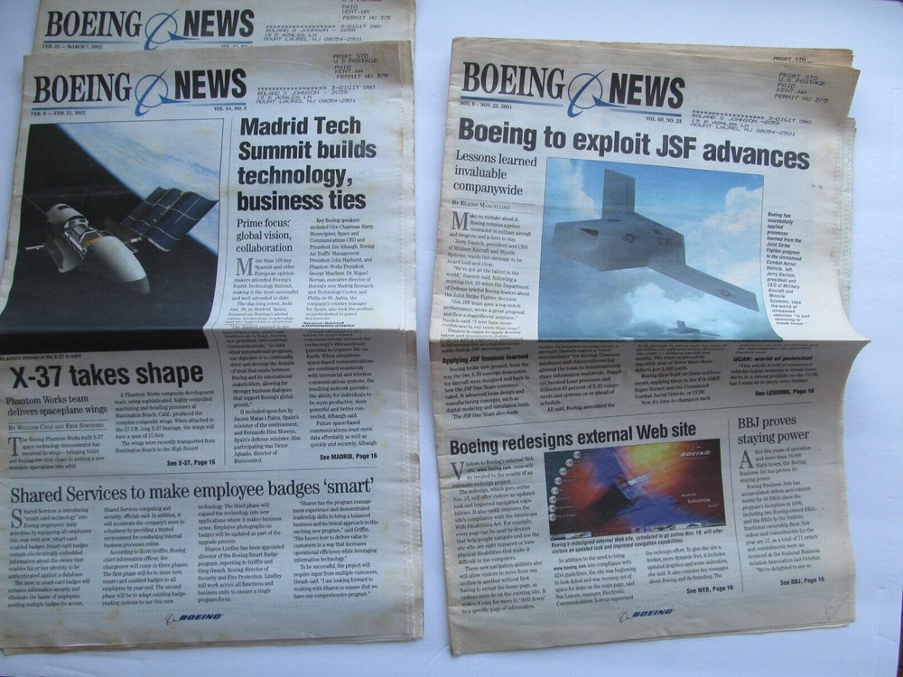 Boeing News (9 Issues) 2001-2002