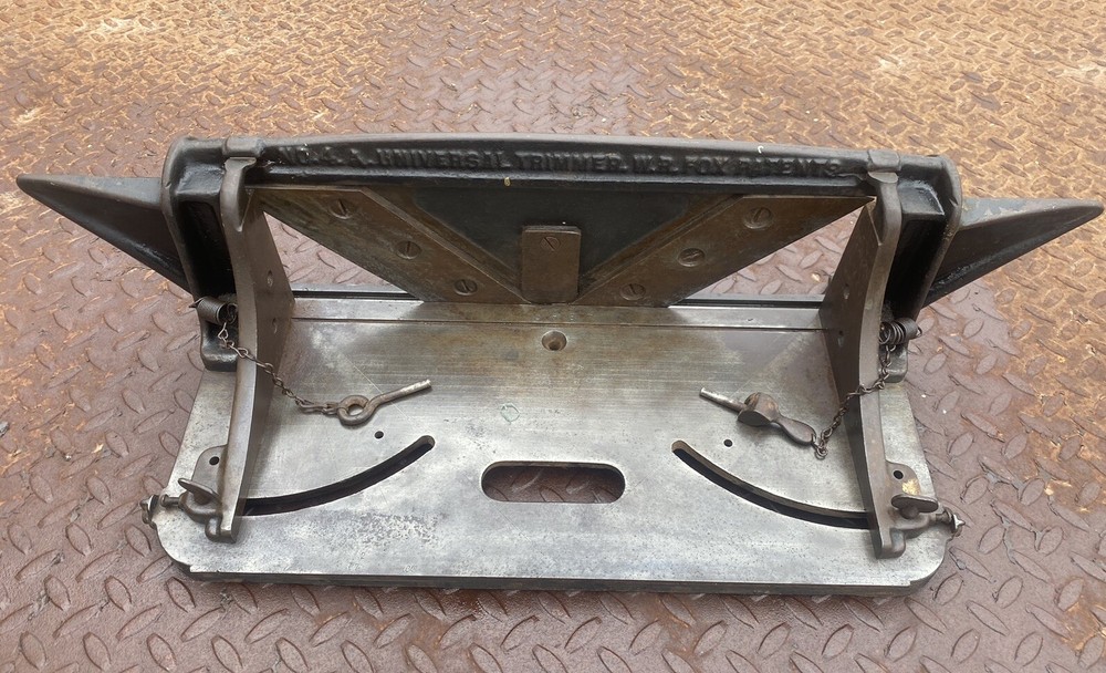 W.R. FOX NO 4 UNIVERSAL TRIMMER CAST IRON MITER