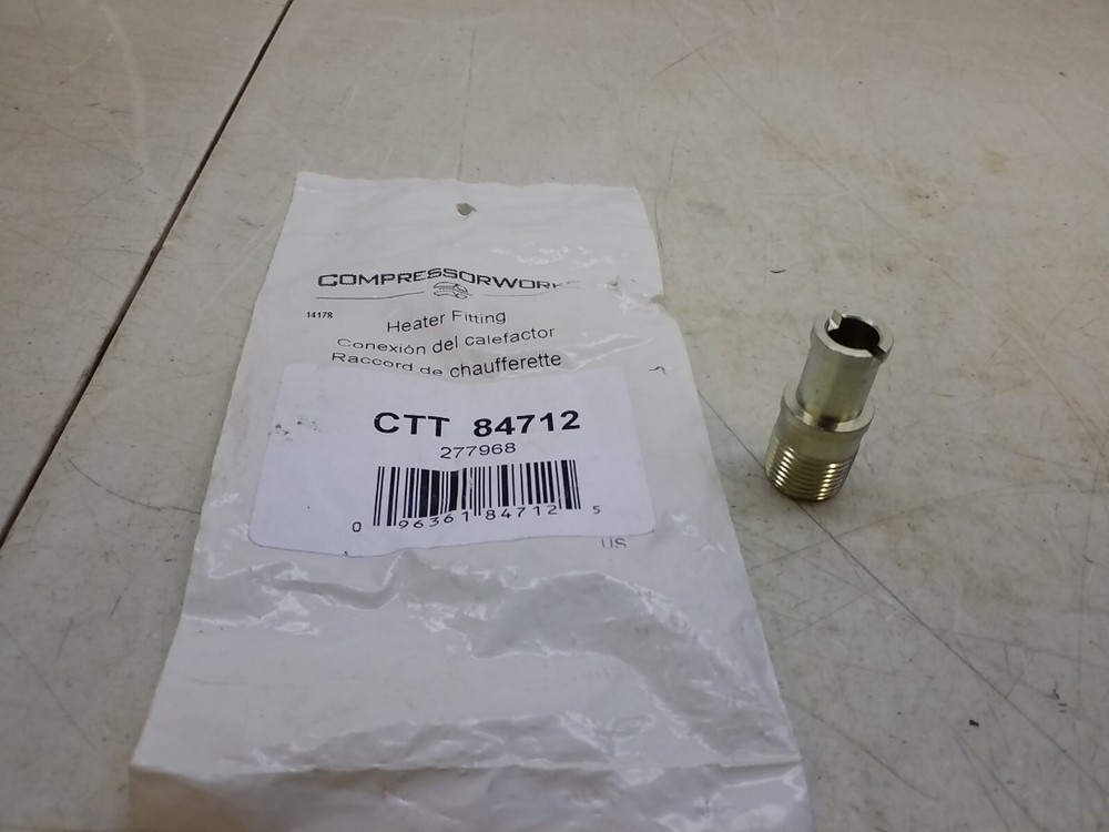 CTT 84712 Compressorworks Heater Fitting 3/8" I.D. X 1-1/2" In Length Fitting