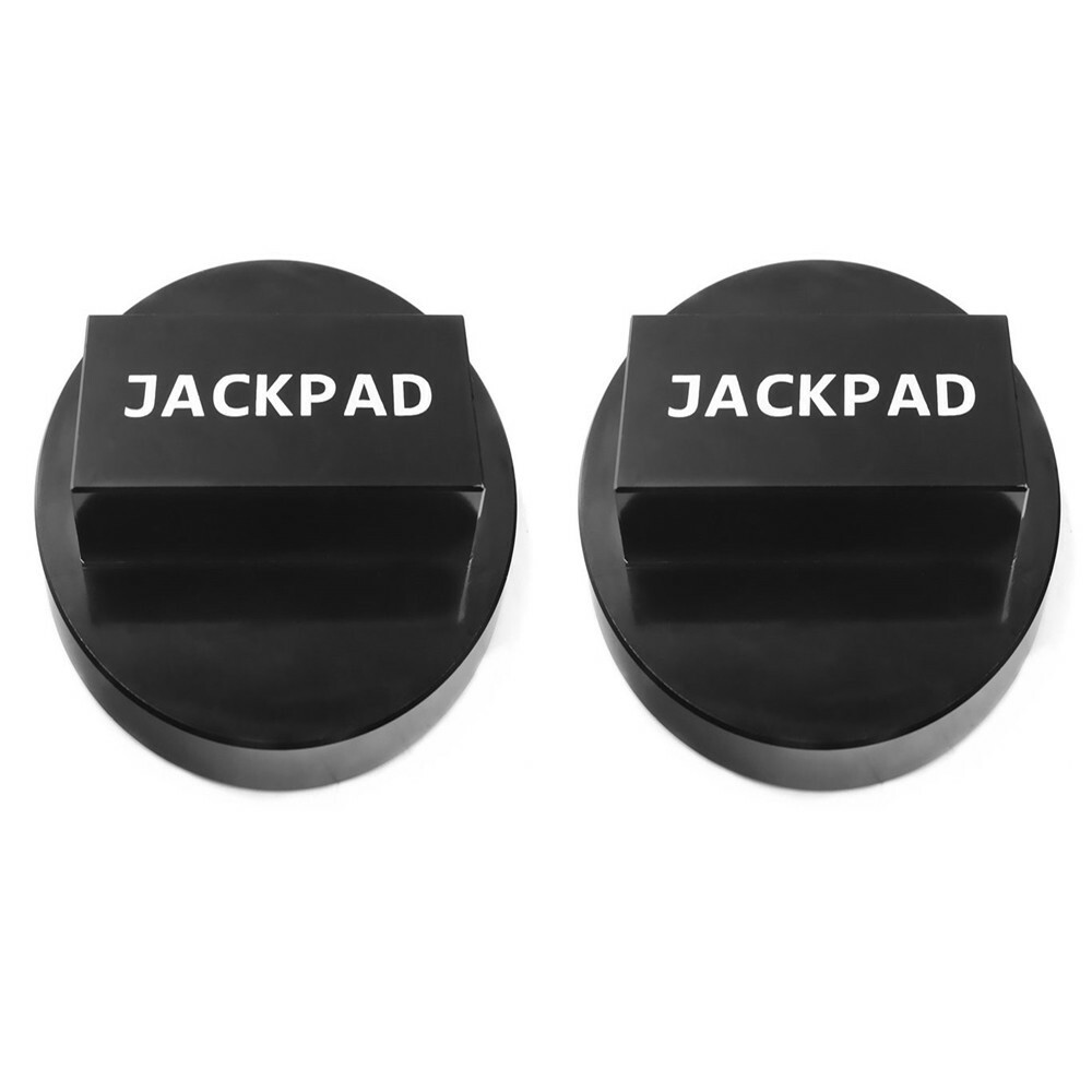 set of 2 Aluminum Jack Pad Adapter Anodized Black Durable For BMW Mini Cooper