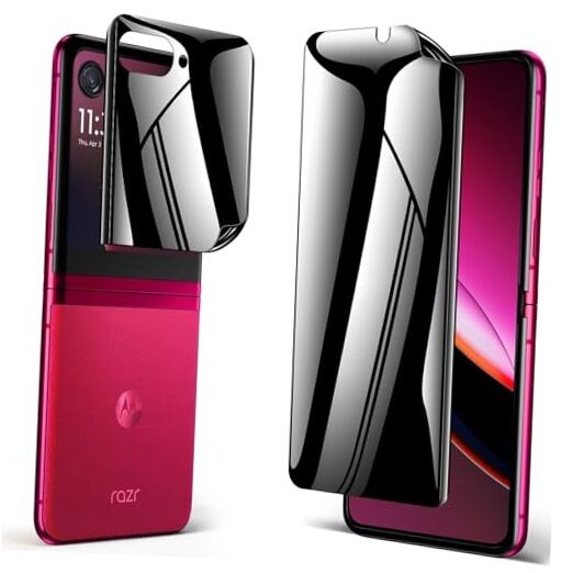 [2 Pack] for Motorola Razr 2025 Privacy Screen Protector, 1 Pack Internal Anti
