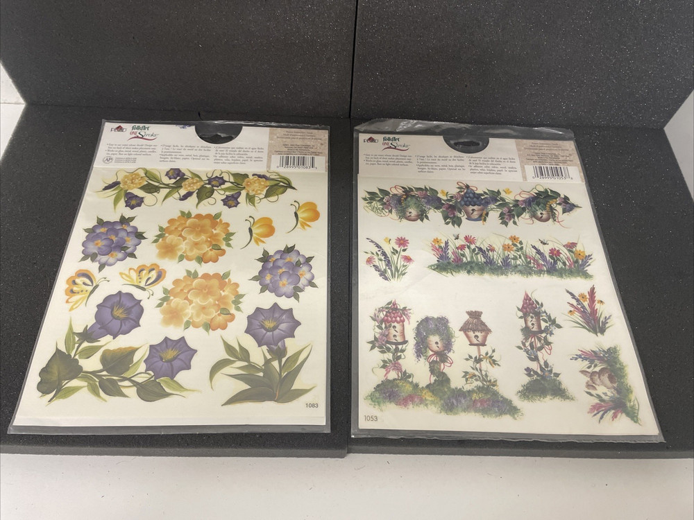 Plaid Decals Rub On transfers Large Lot
