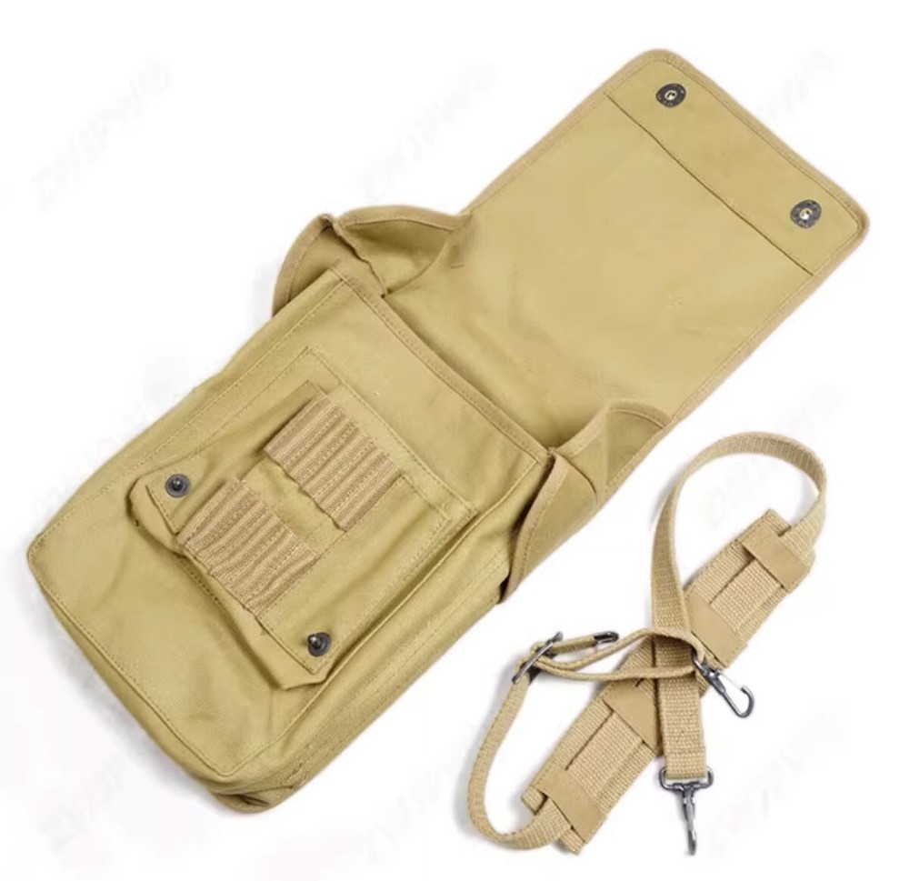 WW2 US Army 1938 Map Pack Pouch Bag Canvas Strap