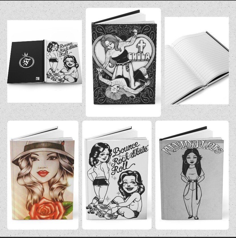 Custom Hardcover Journal Notebook Old School Designs