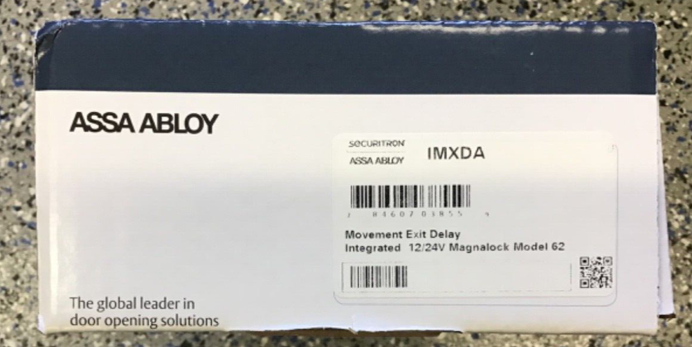 Securitron IMXDA Integrated Motion Exit Delay Magnalock, Satin Chrome