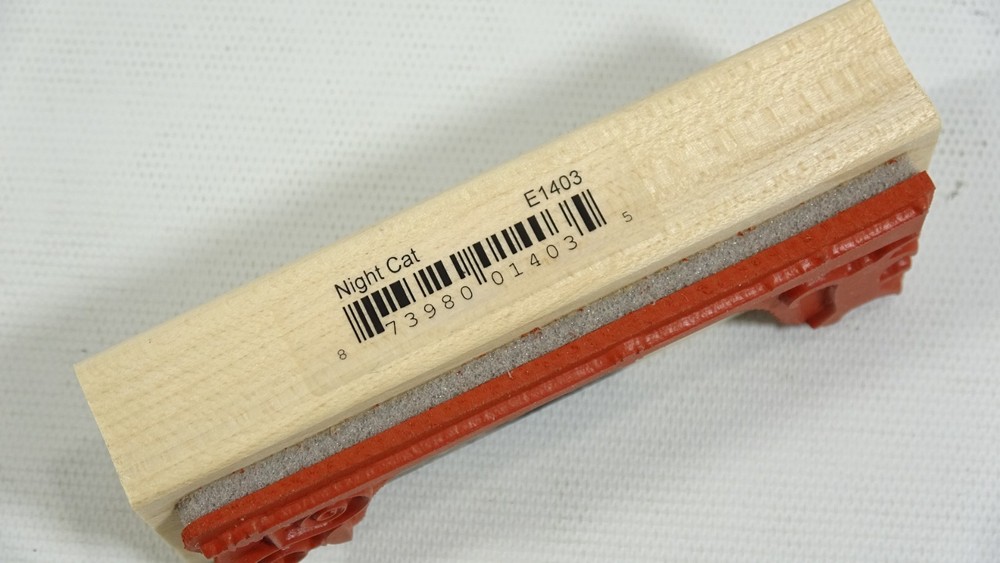 Memory Box Night Cat Halloween Mounted Rubber Stamp E1403