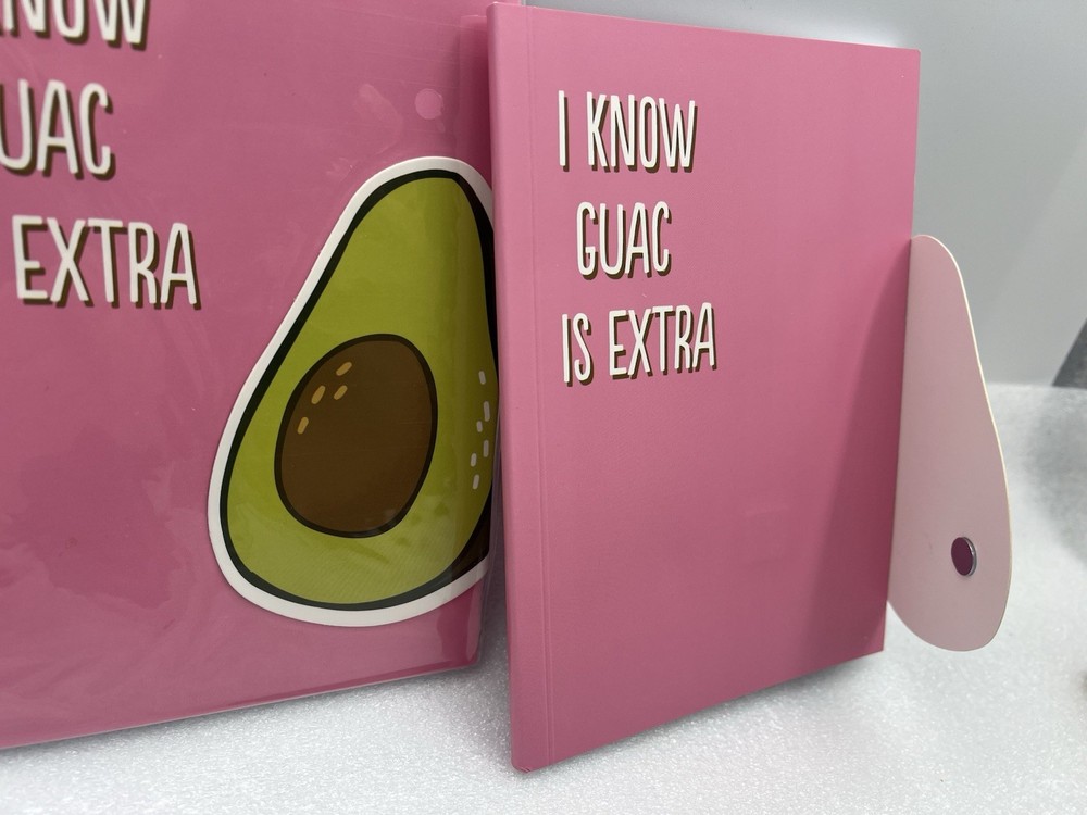 Avocado Guac Salty Pretzel (2 Pack) 5”x7” Notebook Lined Page Planner Diary