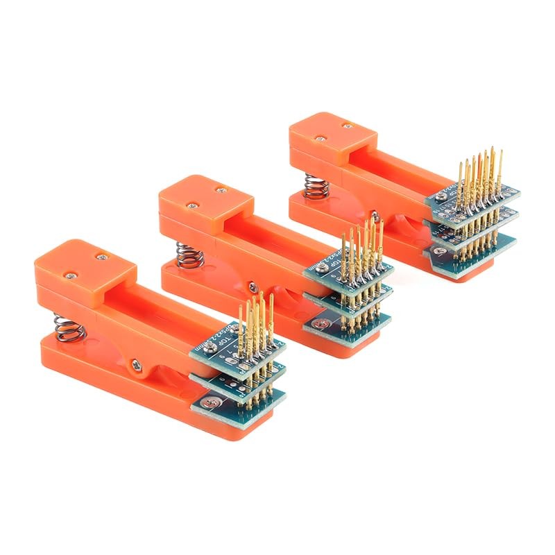 2 PCS 2.54mm Double Row 4-Pin Test Clip Module Board with Wire Programmer