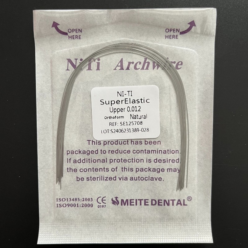 10Pcs Dental Super Elastic Niti Arch Wire Round Rectangular Arcs Natural