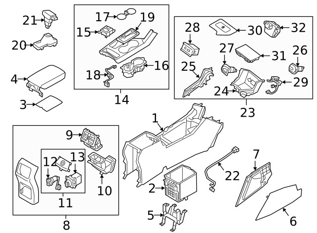 Genuine Kia Upper Console 84650-D9890CN5