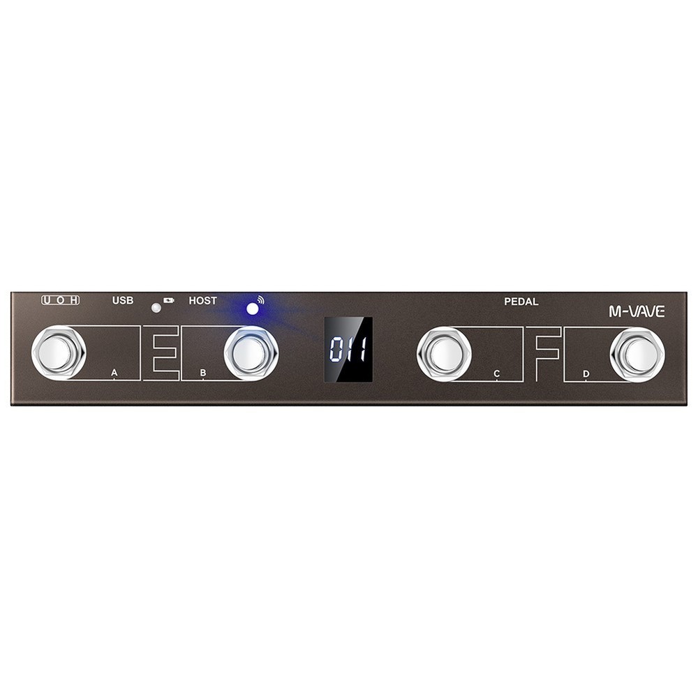 For M-VAVE Chocolate Plus For MIDI Footswitch Controller Rechargeable-4Buttons