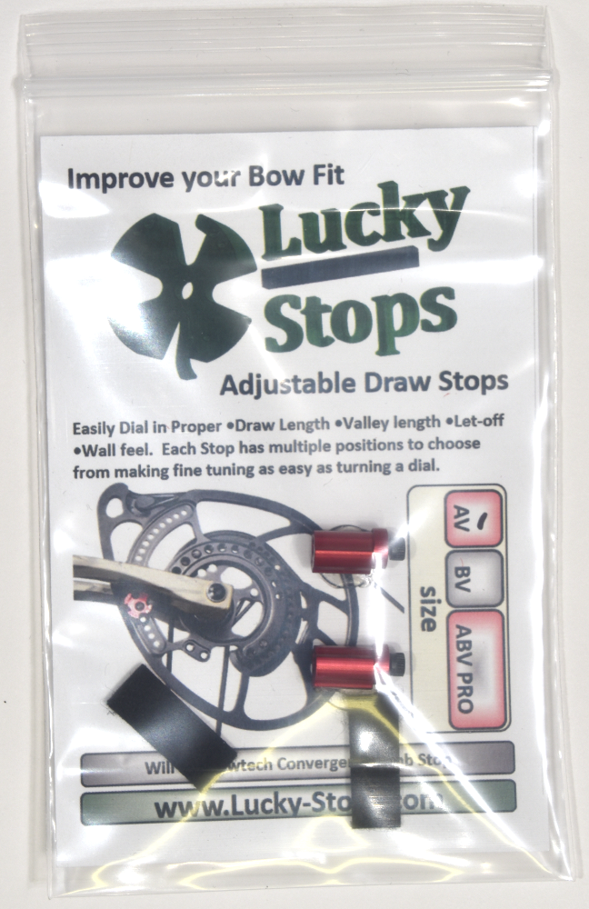 Bowtech Amplify, Convergence and Diamond Alter Draw stop Limb Stop Size AV