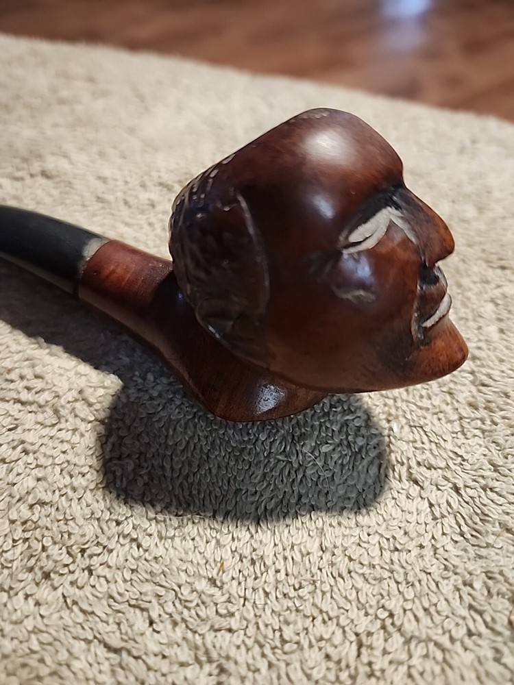 Briar Imported Italy Figural Smoking Pipe
