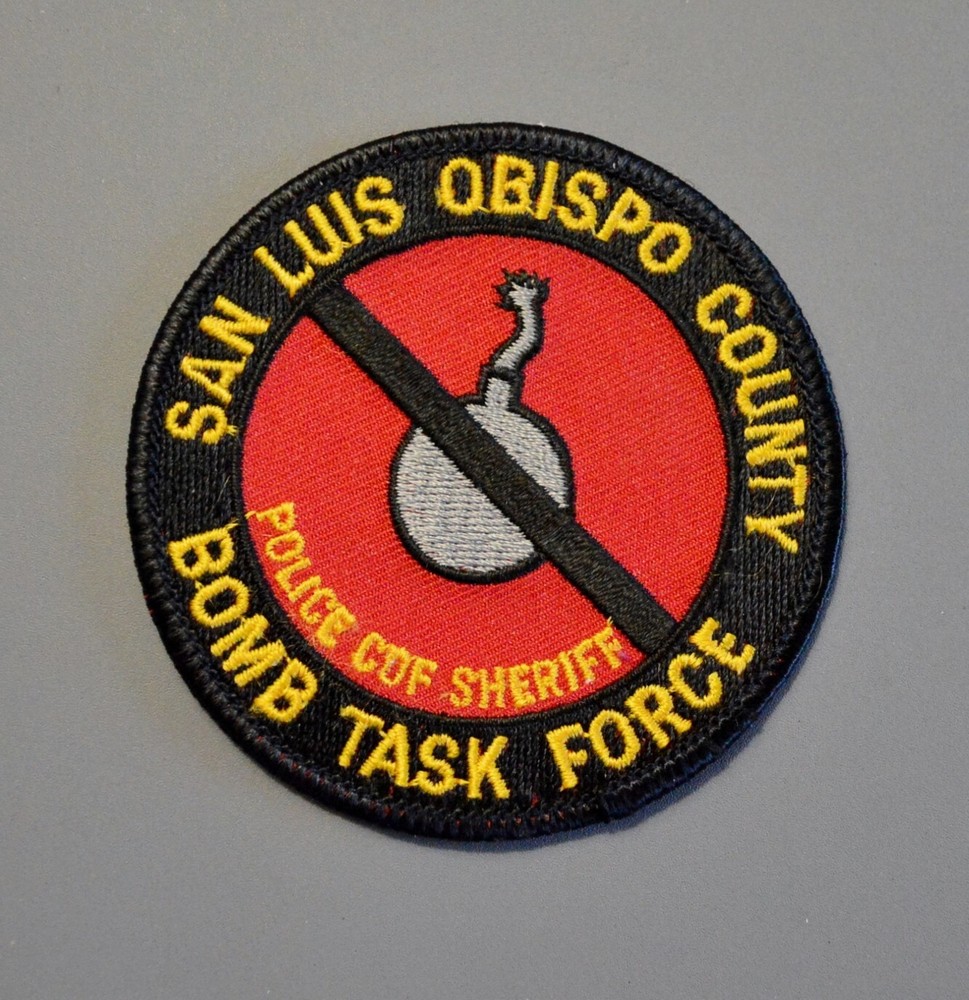 San Luis Obispo County Bomb Task Force Patch ++ Mint HTF CA