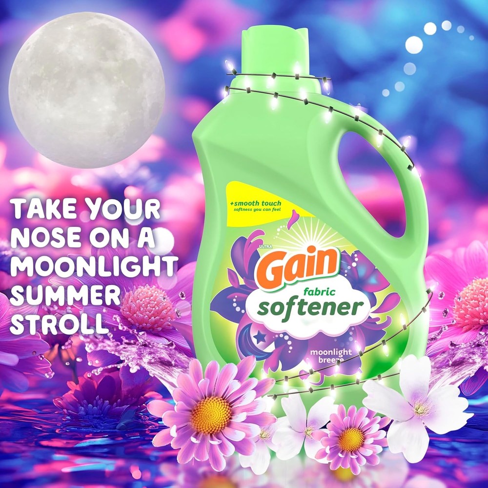 Gain Moonlight Breeze Fabric Softener, 140 oz