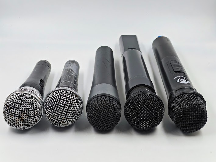Lot of 5 Microphones Various Models - Not Working