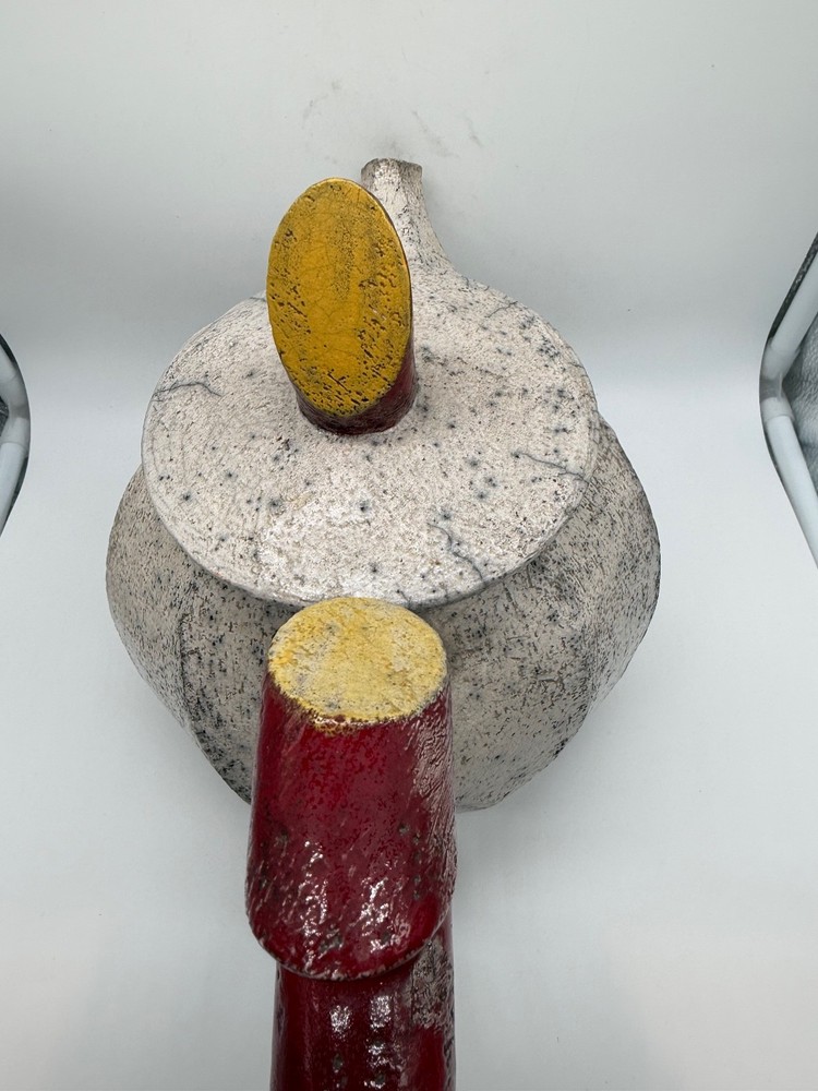 1994 Studio Art Pottery John Ransmeier Signed Ceramic Teapot