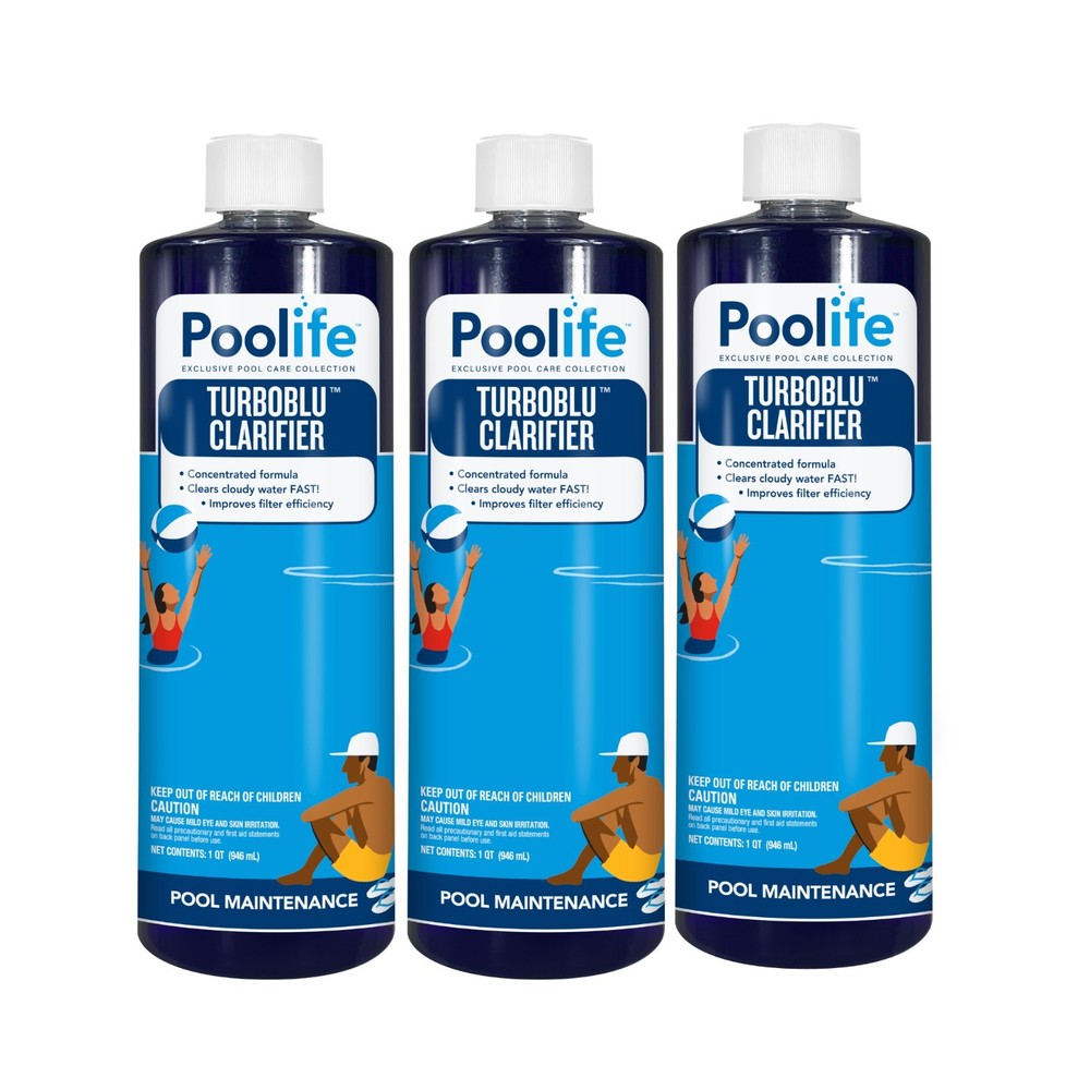 Poolife TurboBlu Clarifier (1 qt) 3 Pack