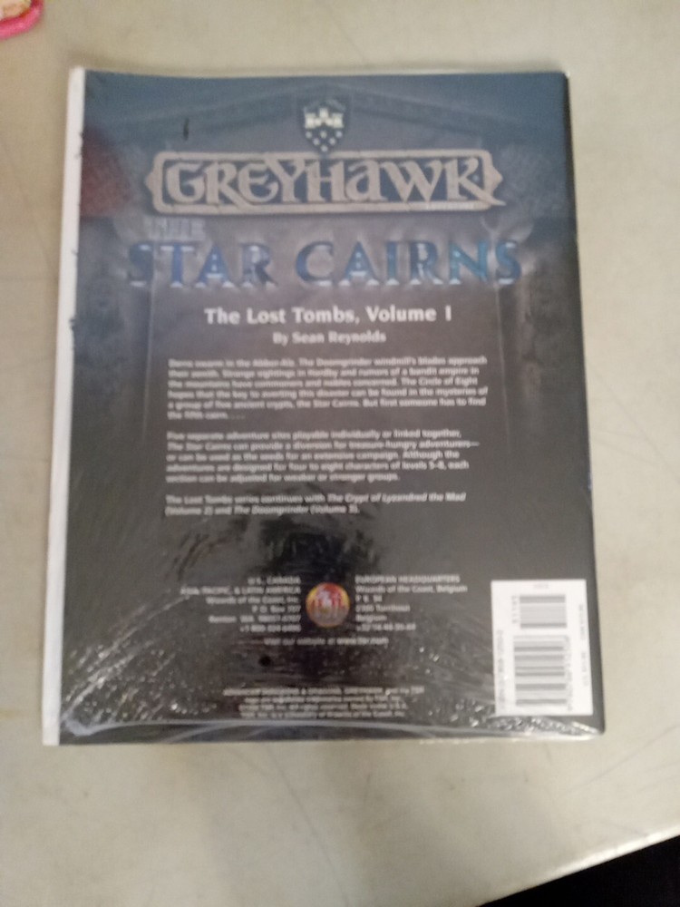 TSR Greyhawk Lost Tombs #1 - Star Cairns VG In Plastic