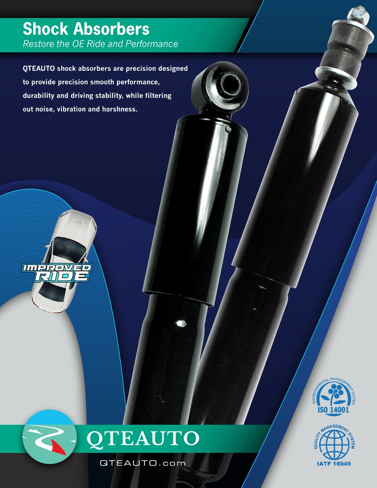 Front Quick Complete Strut-Rear Complete Shock To 2013-2018 Ford C-Max Hybrid