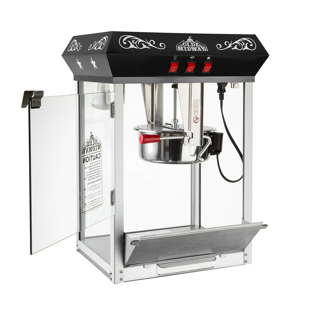 Bar Style Popcorn Machine Maker Popper with 10-Ounce Kettle