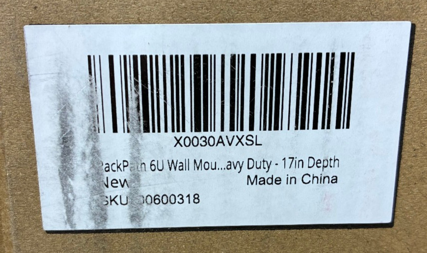 RackPath 6U Wall Mount Open Frame Rack Heavy Duty 17" Depth Network AV Cabinet