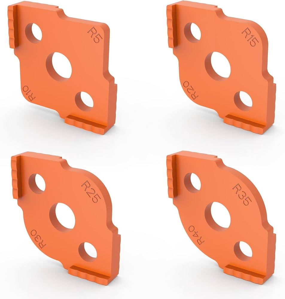 Router Templates - 8 Different Radius Sizes for Woodworking Mastery