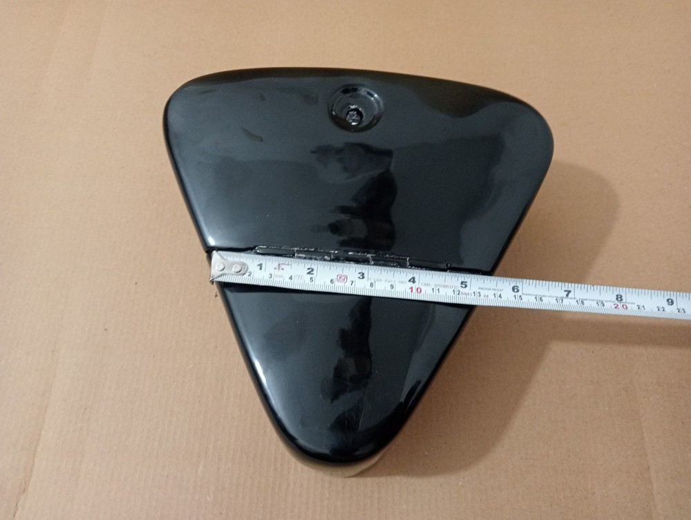 VINTAGE BSA,ARIEL TRIANGULAR TOOL BOX BLACK PAINTED STEEL |Fit For