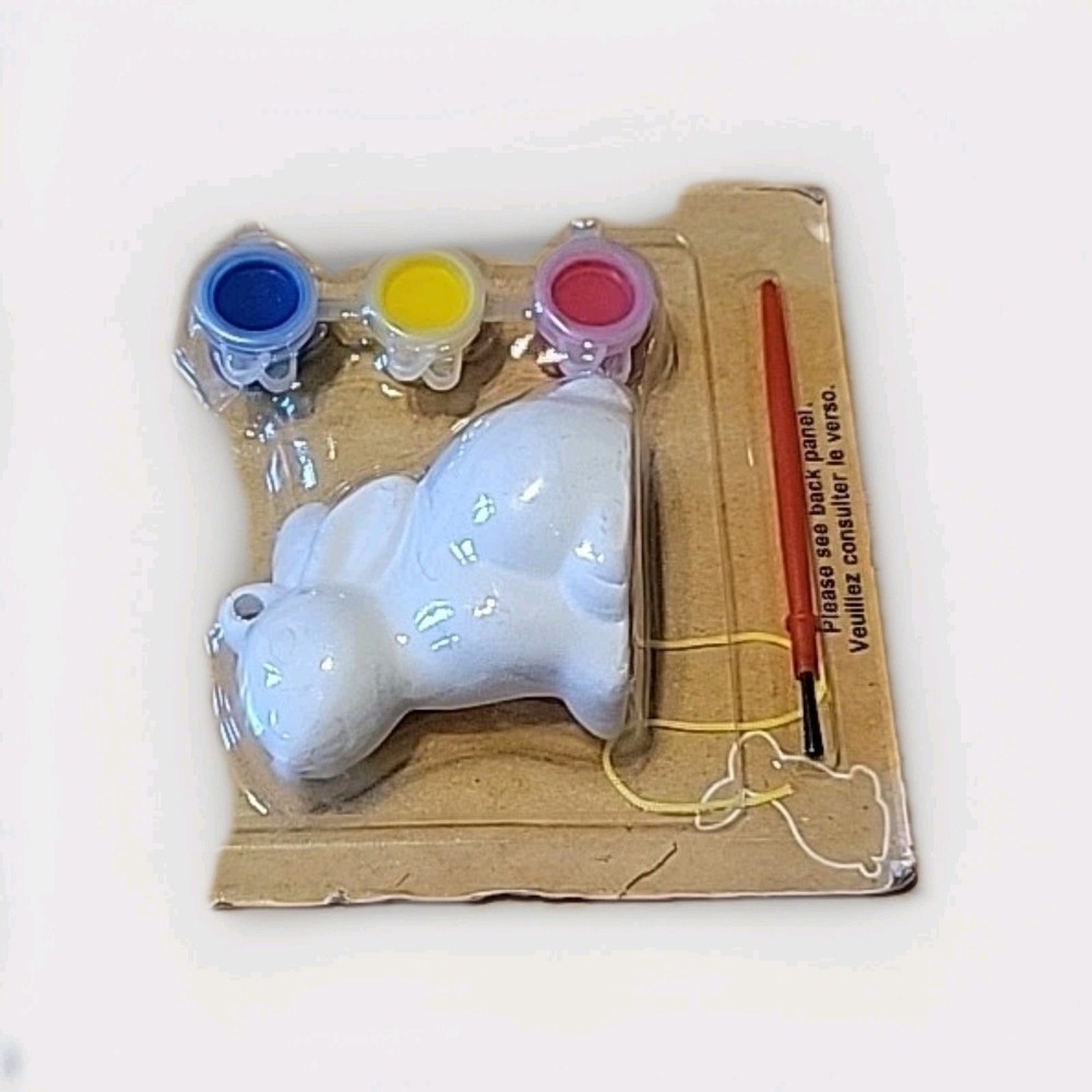 New Crafters Square Ceramic Bunny Painting Set