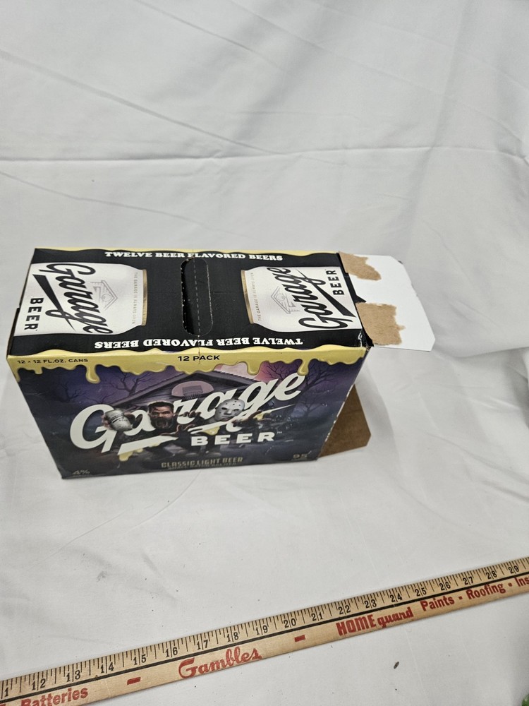Garage Beer Halloween 12 Pack Beer EMPTY BOX White Classic