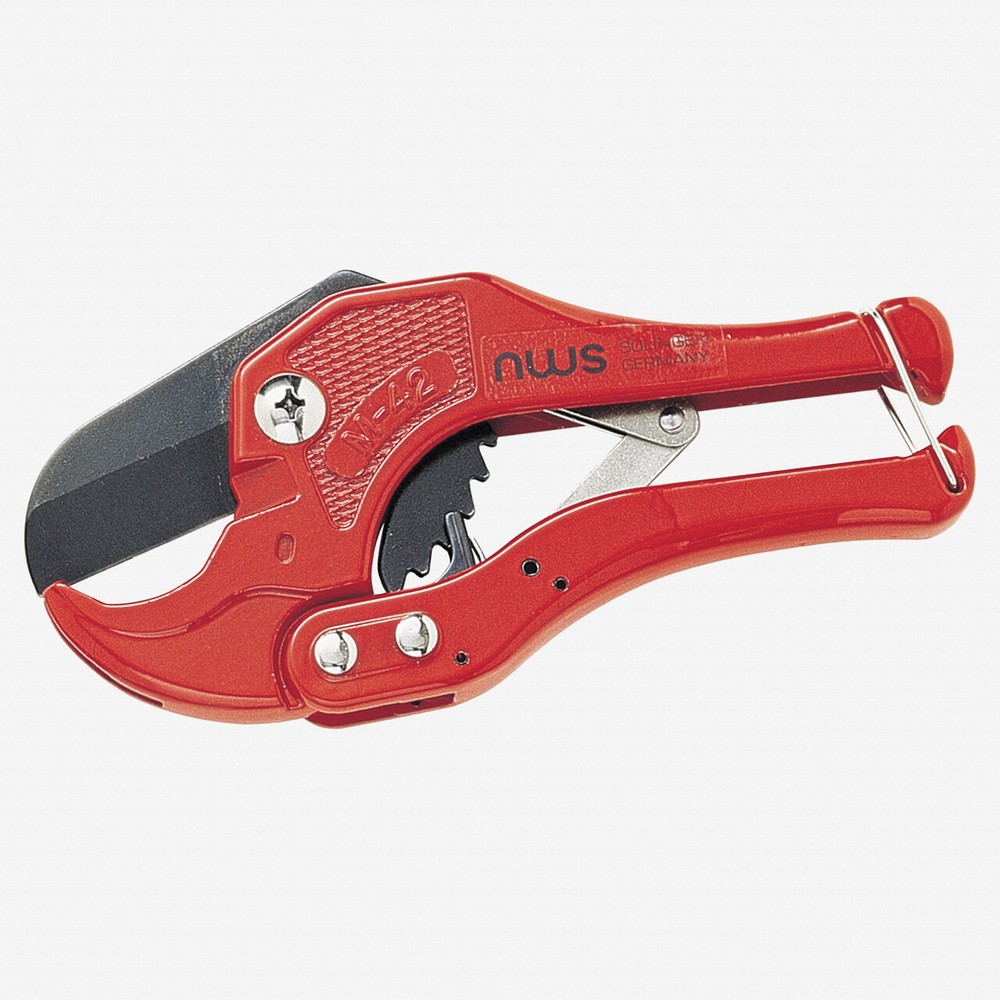 NWS 8" Plastic Pipe Cutter-Matte Chromium - Plastic Grip