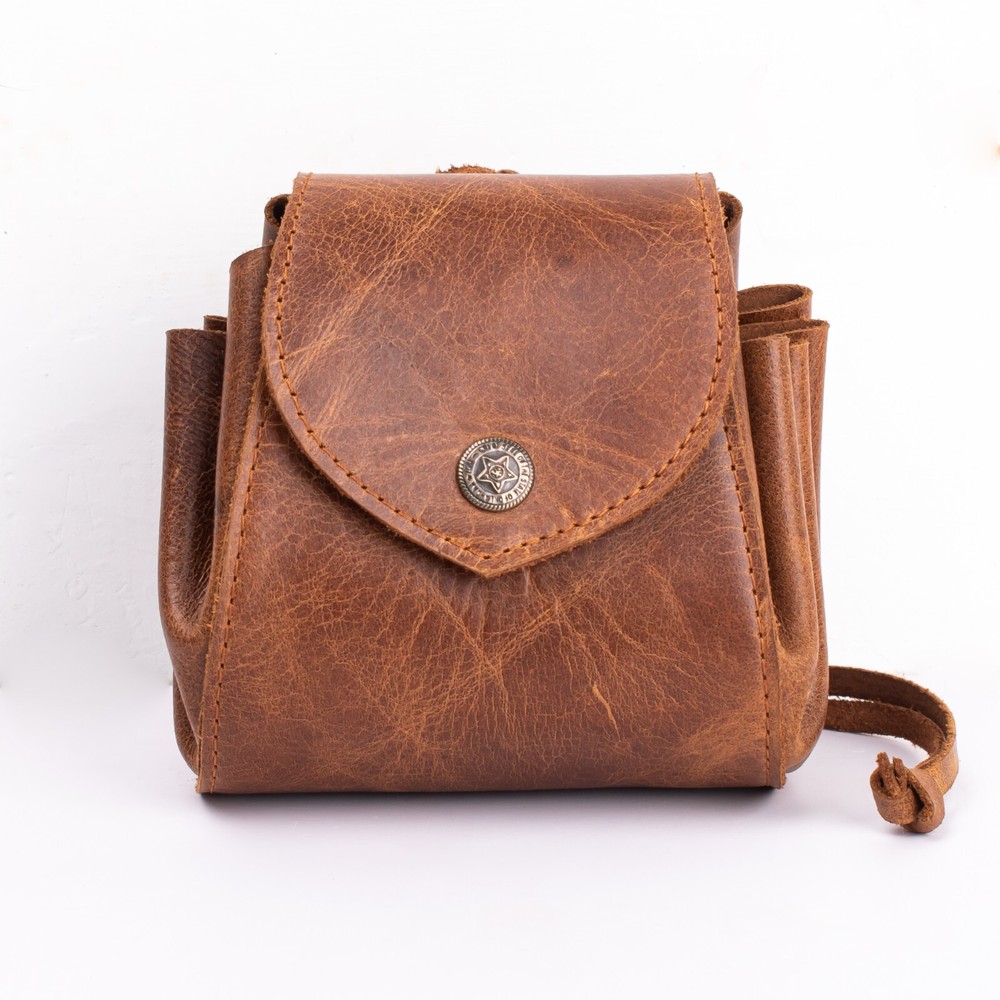 Leather Dice Bag with leather strap, D&D Storage & Gift