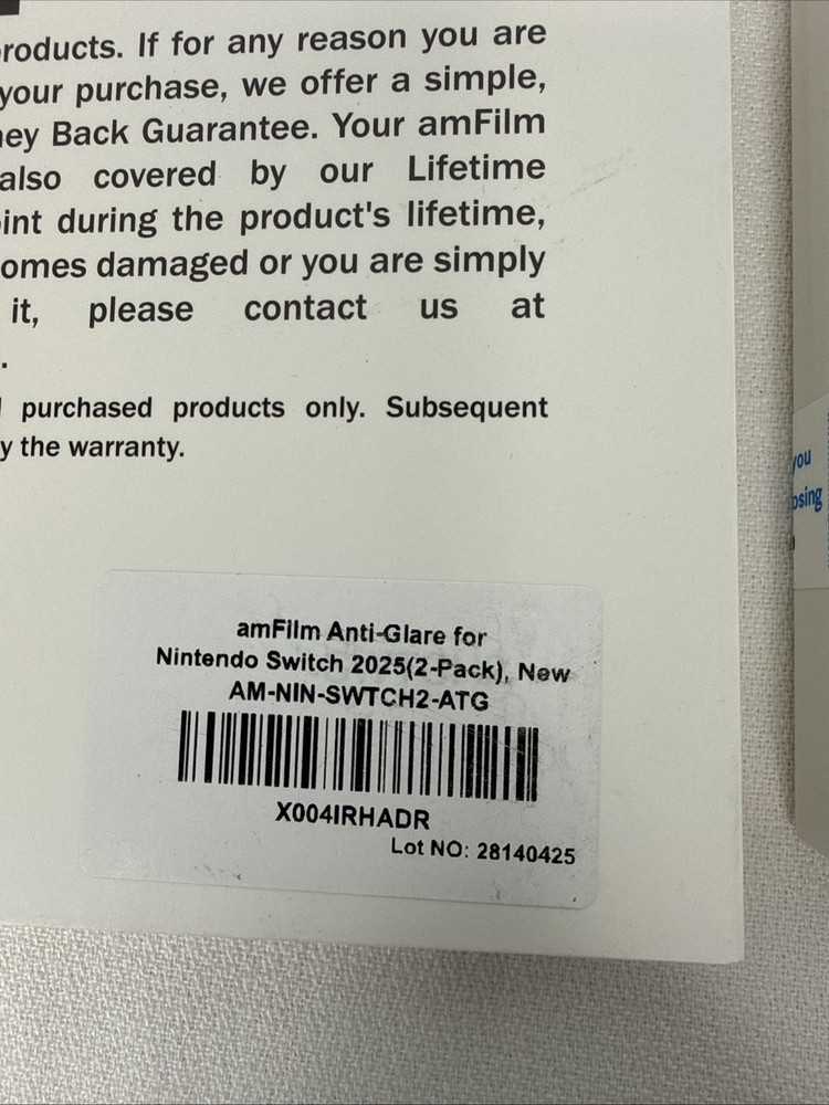 2 Pack (2PC) amFilm Glass Screen Protector For Nintendo Switch 2