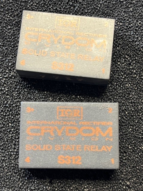 CRYDOM S312 SOLID STATE RELAY, LOT OF 2, NOS
