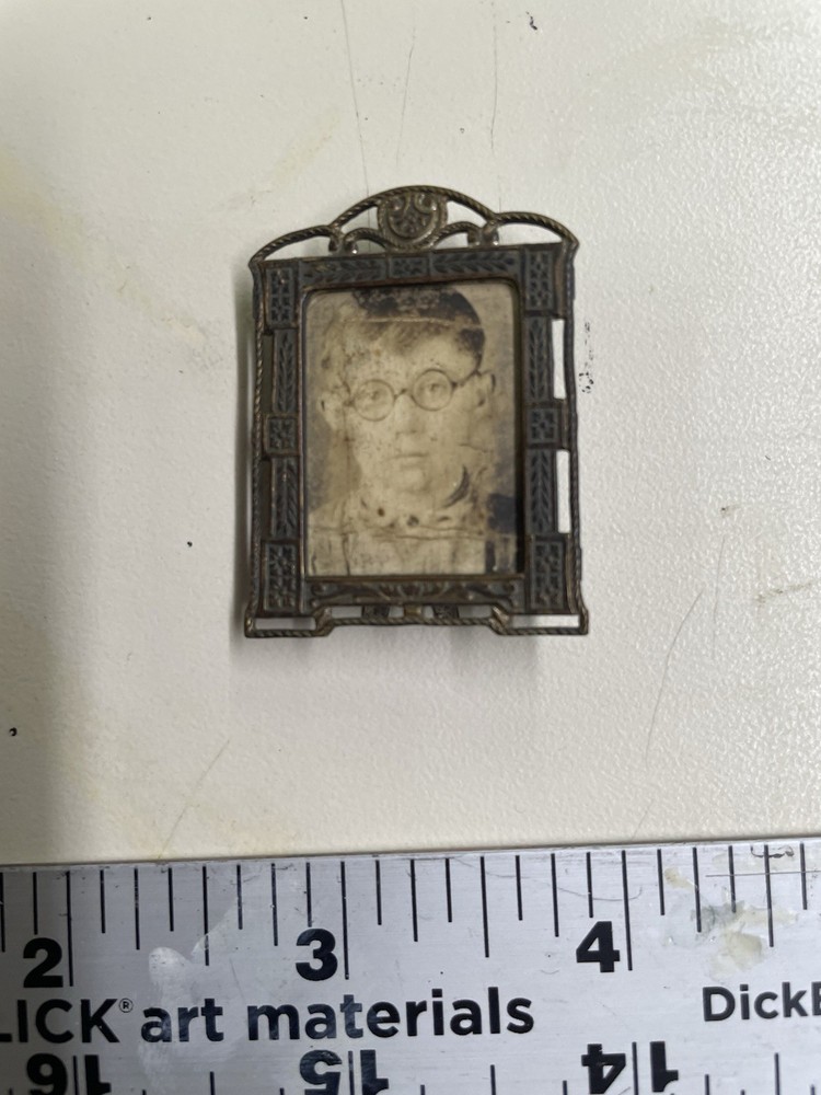 Five Vintage Enameled Metal Mini-frames.