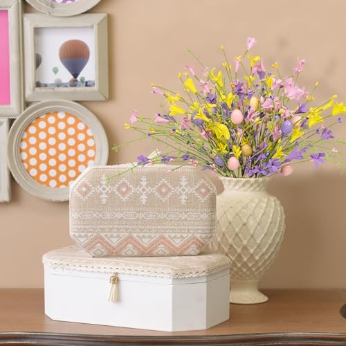 Easter Flower Decorations 12 Pack Easter Egg Picks Artificial Forsythia