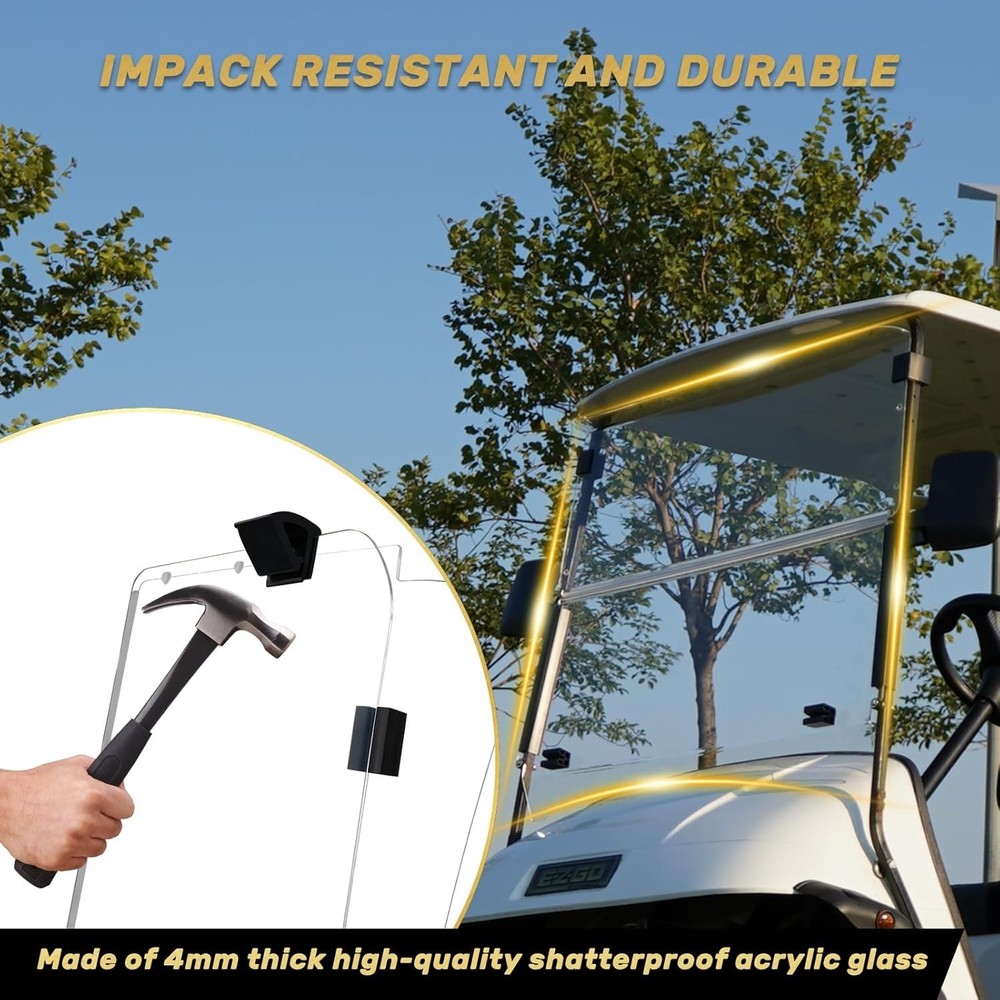 HANGKUNNEE Golf Cart Windshield