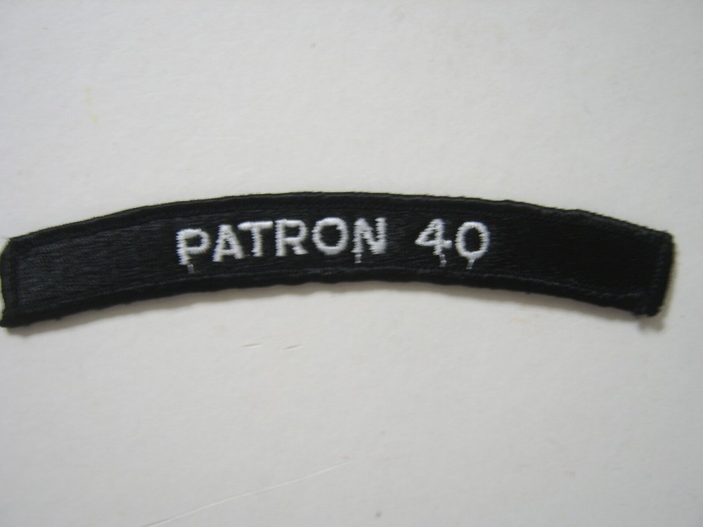 PATRON 40  -  NAVY UIM SHOULDER TAB