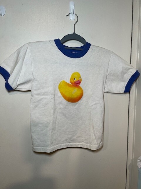 VIEW FROM THE TOP:  Screen Worn Studio COA Rubber Duck ringer T shirt