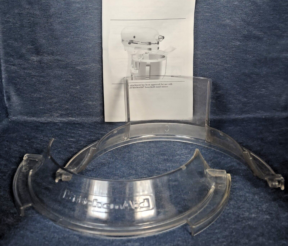 KitchenAid POURING SHIELD ~ Stand Mixer Accessory ~ Clear ~ Model KPS2CL ~ Boxed