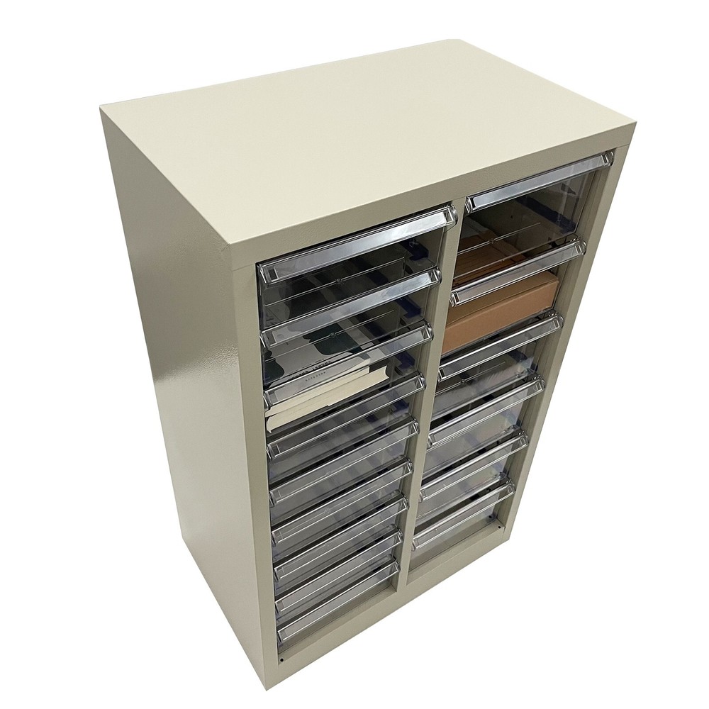 15 Drawers Vertical File Cabinet Office Storage Organizer Medium+Large Drawer