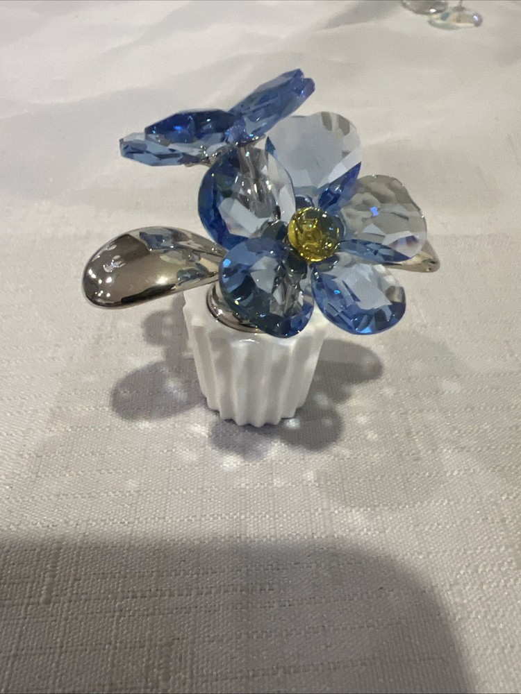 Swarovski Forget-me-not Potted Flowers No Box
