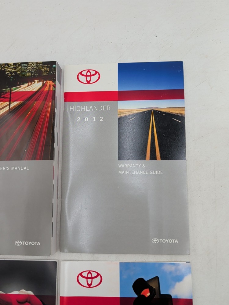 2012 Toyota Highlander Owners Manual & Quick Reference Guide Free Shipping