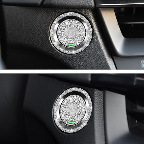 Bling Car Engine Start Button Cover Compatible with Cadillac XT6 CT5 XT4