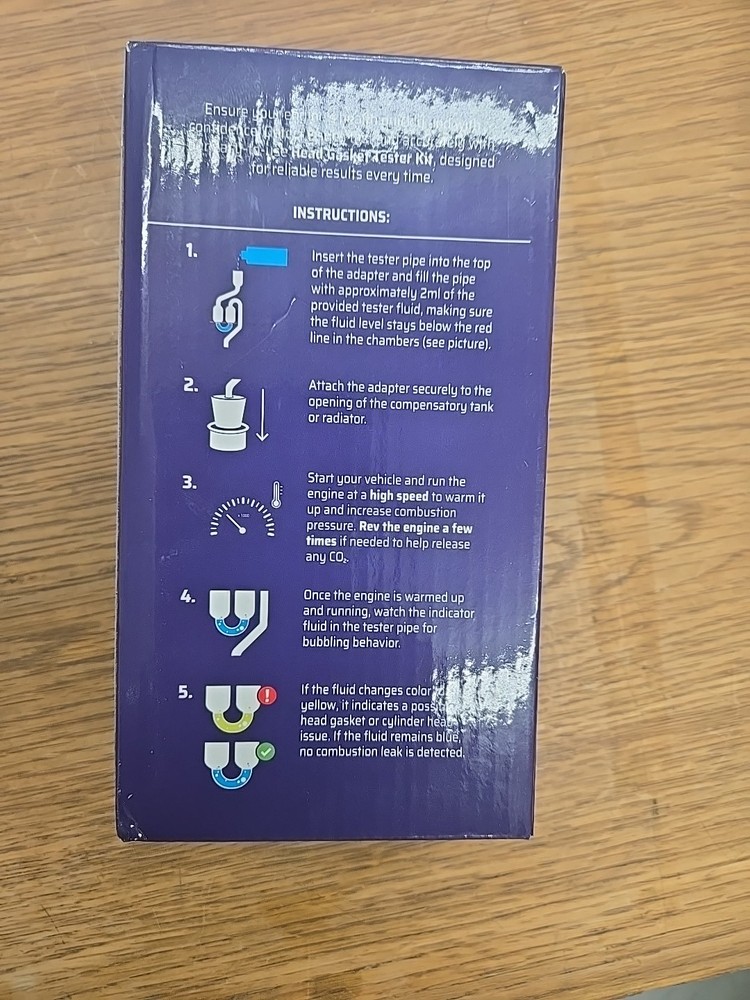 Head Gasket Tester Kit – Complete Combustion Leak Test System