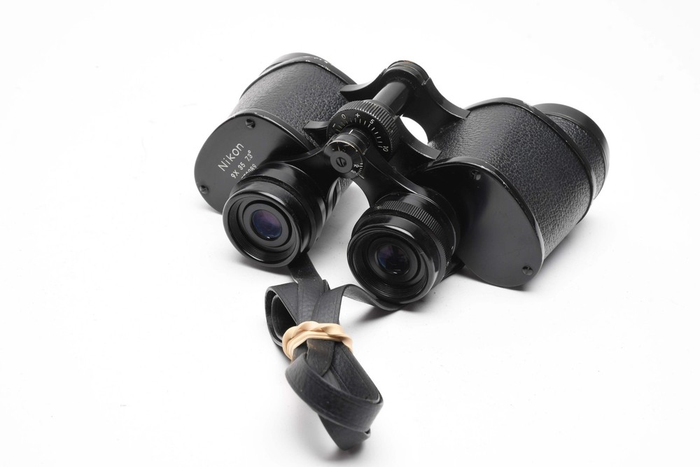 Nikon 9×35 7.3° Binoculars in case, sharp! w/case+strap