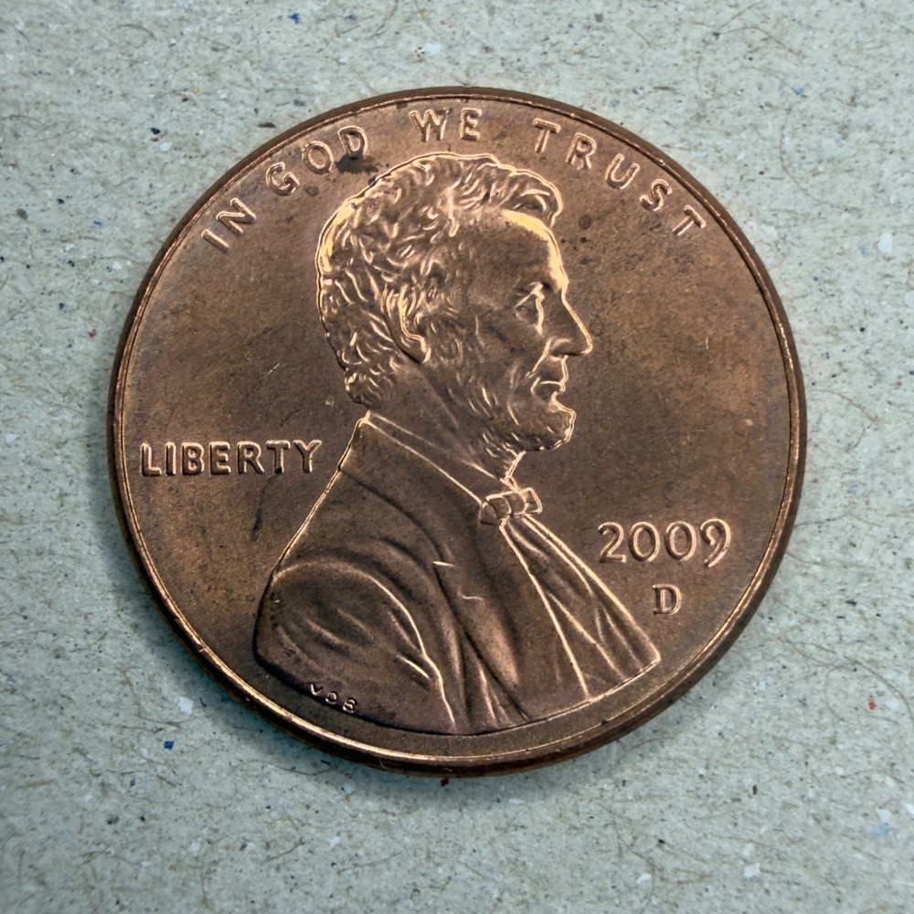 2009-D LOG CABIN Cent Excellent Condition BU Bicentennial Edition