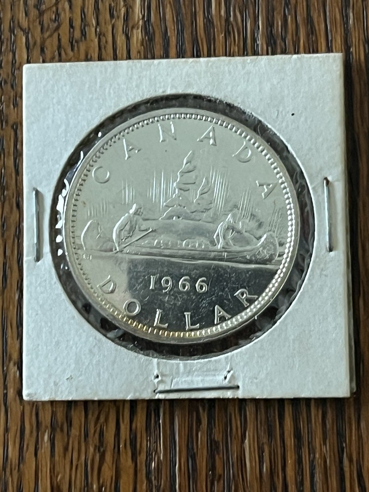 1966 Canada Silver Dollar Large Beads