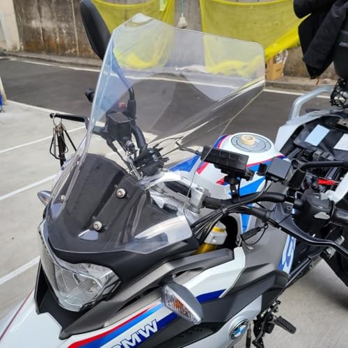 Motorcycle Windshield Deflector Double Bubble Windscreen Compatible with Clear